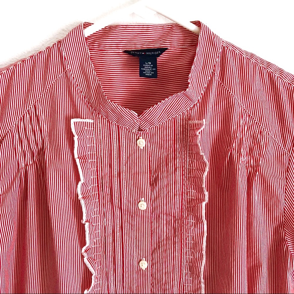 SOLD | Tommy Hilfiger | Striped Button Down Blouse - Picture 2 of 8